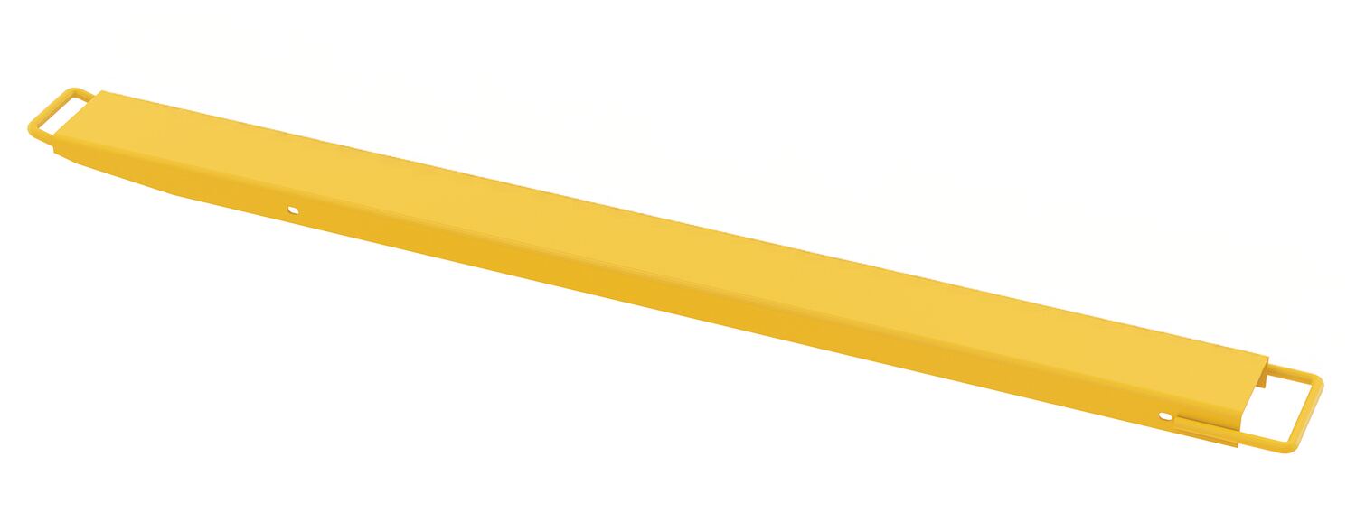 Vestil Steel High Strength Single Fork Extension - 5 In. x 72 In. 4,000 lb - Yellow