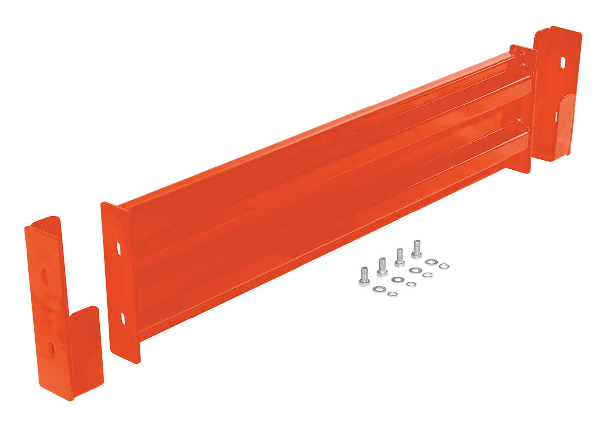 Vestil Steel 2 Ribbed Drop In Style Guard Rail - 42 In. Length - Orange