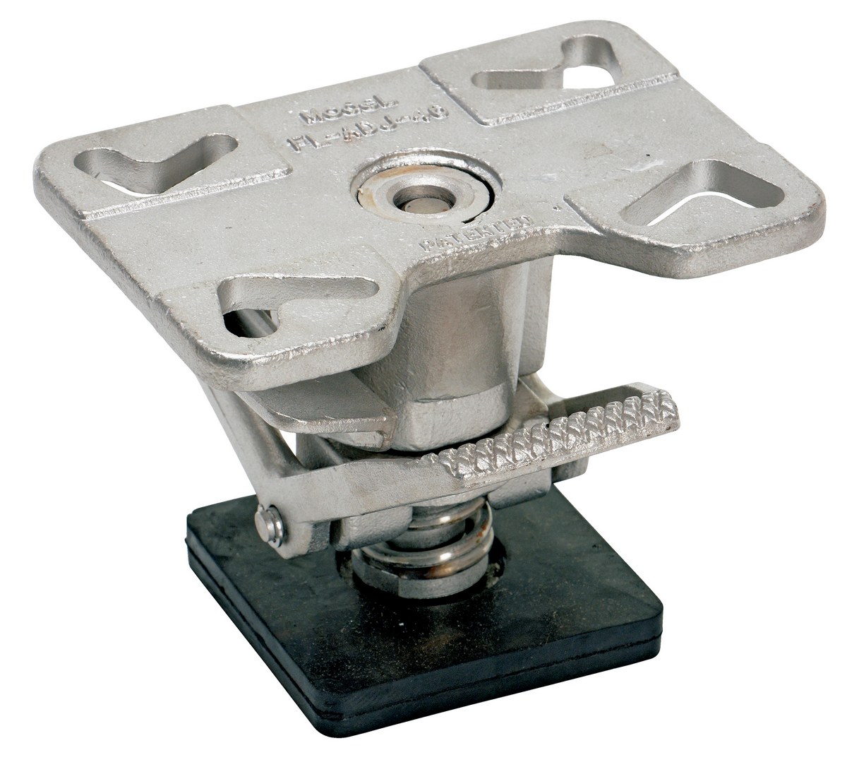 Vestil Stainless Steel Adjustable Floor Lock - 6-1/4 to 8 In. Height - Silver