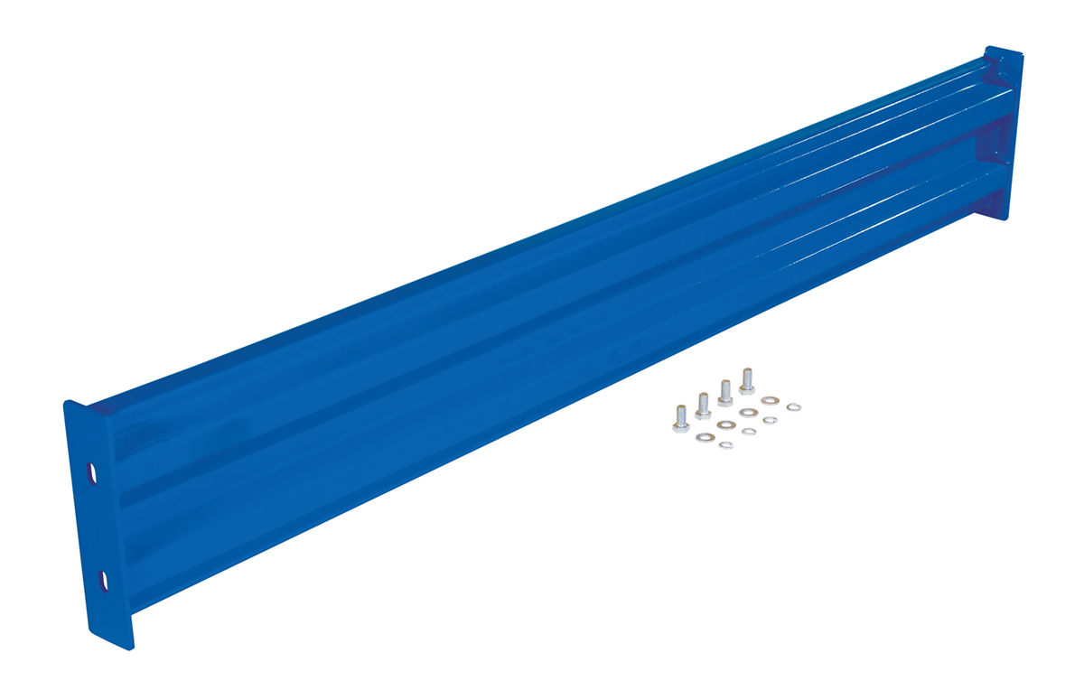 Vestil Steel 2 Ribbed Bolt On Style Guard Rail - 66 In. Length - Blue