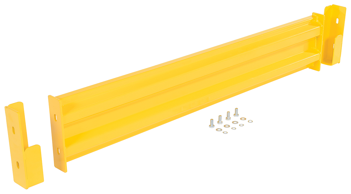 Vestil Steel 2 Ribbed Drop In Style Guard Rail - 54 In. Length - Yellow