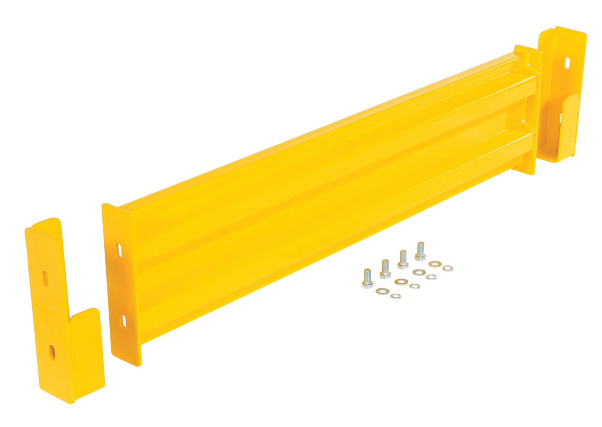 Vestil Steel 2 Ribbed Drop In Style Guard Rail - 42 In. Length - Yellow
