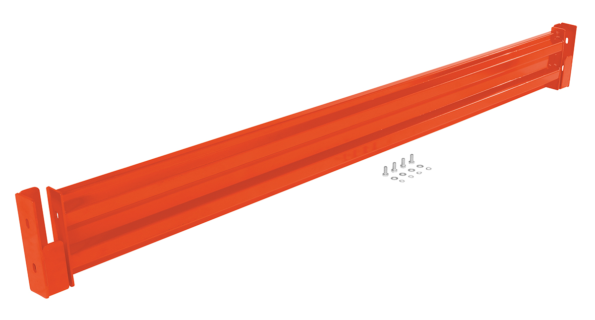 Vestil Steel 2 Ribbed Drop In Style Guard Rail - 90 In. Length - Orange