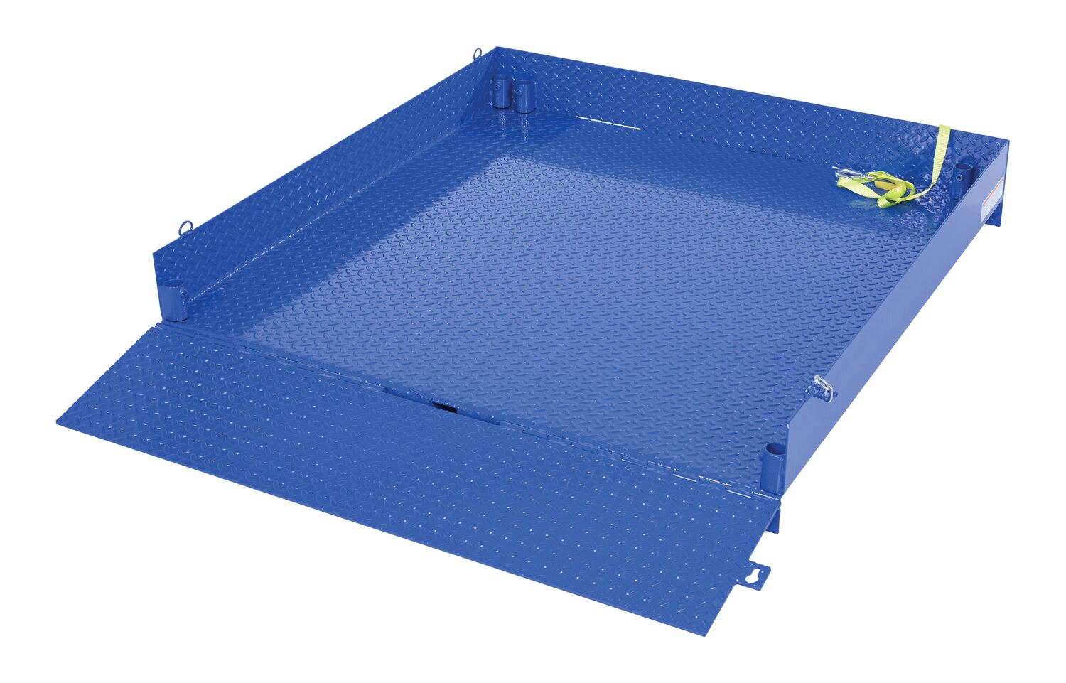 Vestil Steel Economical Portable Loading Platform - 54 In. x 54 In. 2000 lb - Blue