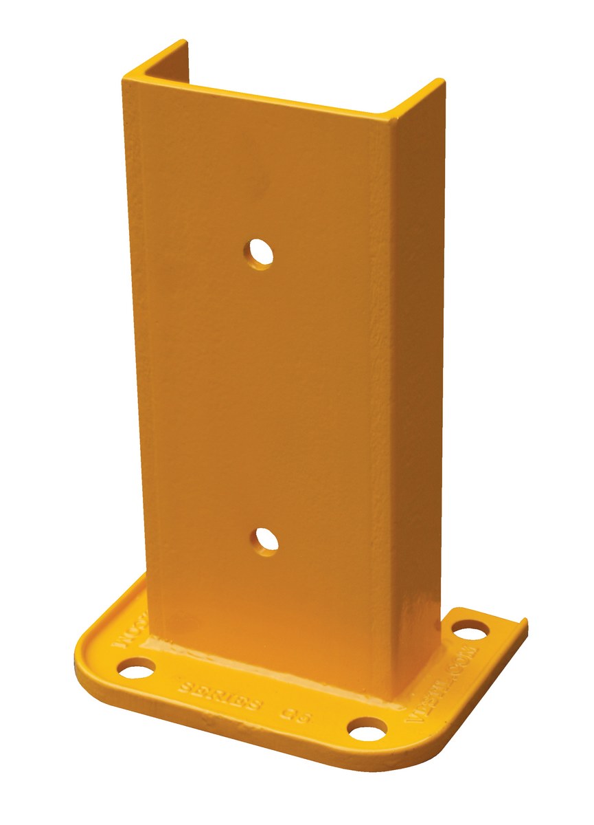 Vestil Steel Structural Rack Guard - 12-1/4 In. x 6 In. x 11 In. - Yellow