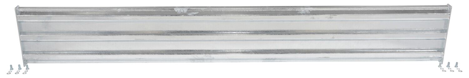Vestil Galvanized Steel 3 Ribbed Bolt On Style Guard Rail - 101.875 In. Length - Gray