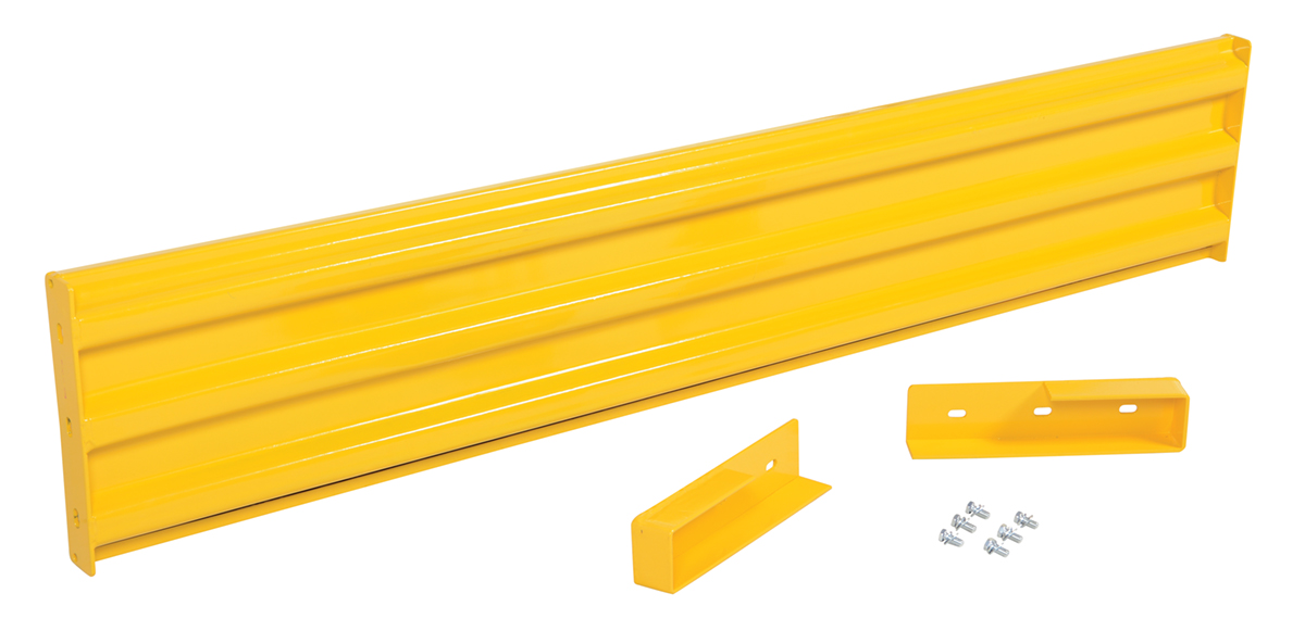 Vestil Steel 3 Ribbed Drop In Style Guard Rail - 77.875 In. Length - Yellow