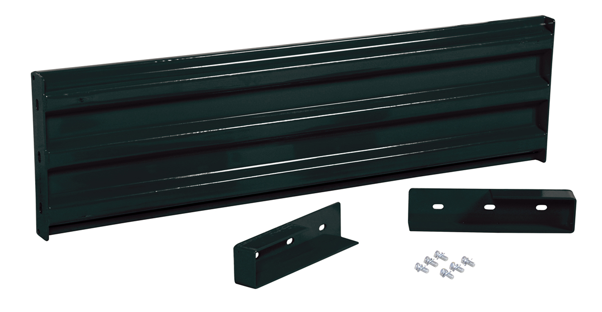 Vestil Steel 3 Ribbed Drop In Style Guard Rail - 53.875 In. Length - Black