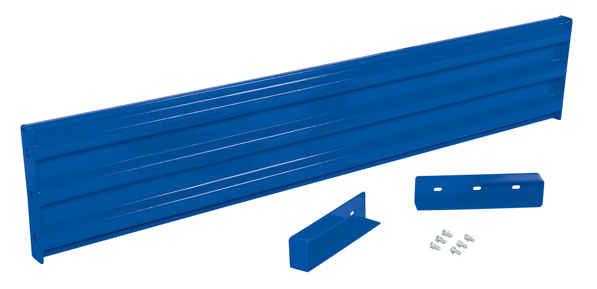 Vestil Steel 3 Ribbed Drop In Style Guard Rail - 77.875 In. Length - Blue