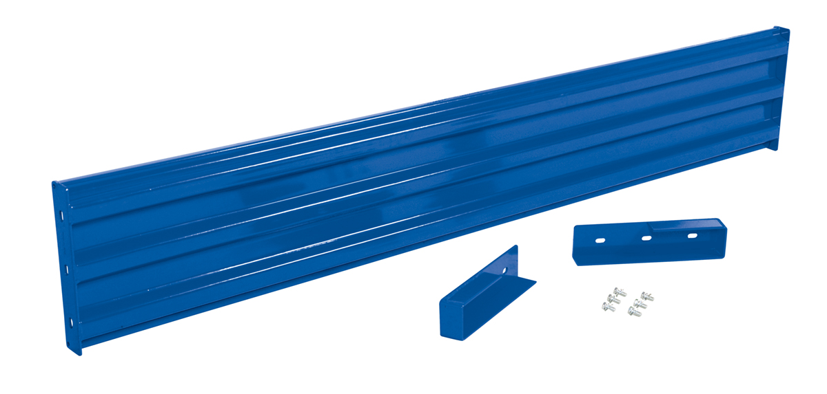 Vestil Steel 3 Ribbed Drop In Style Guard Rail - 101.875 In. Length - Blue