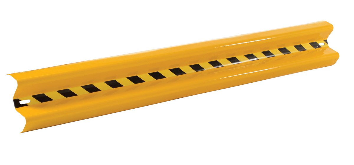 Vestil Steel Straight Guard Rail - 84 In. Length - Yellow