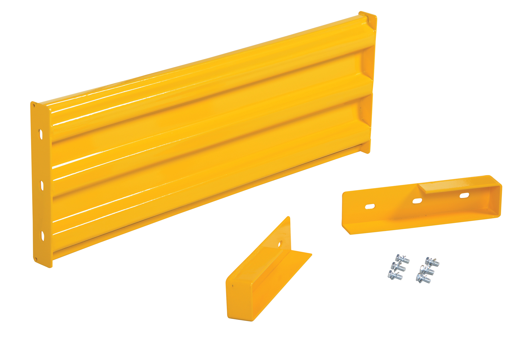 Vestil Steel 3 Ribbed Drop In Style Guard Rail - 29.875 In Length - Yellow