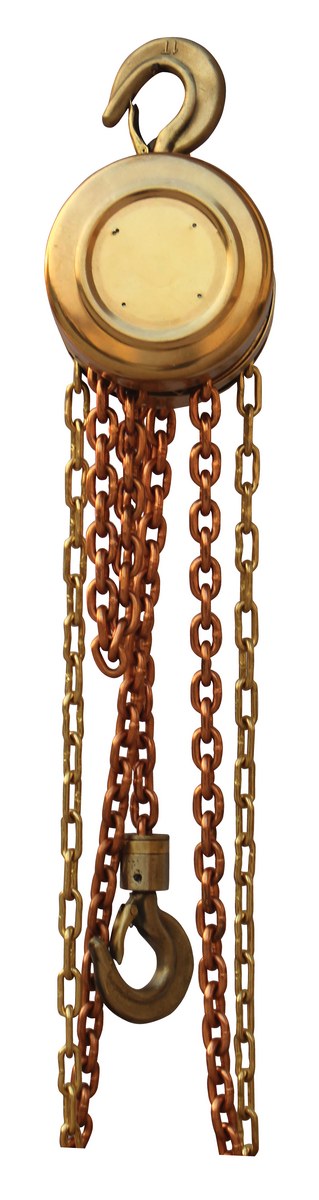 Vestil Brass Non Sparking Chain Hoist - 1,000 lb