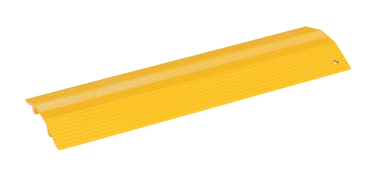 Vestil Aluminum Extruded Hose and Cable Crossover - 24 In. Length - Yellow