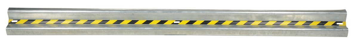 Vestil Galvanized Steel Straight Guard Rail - 144 In. Length - Gray