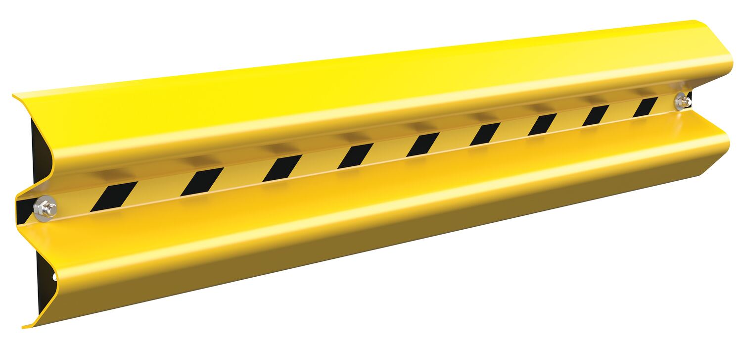 Vestil Steel Guard Rail Wall Mount - 60 In. Length - Yellow