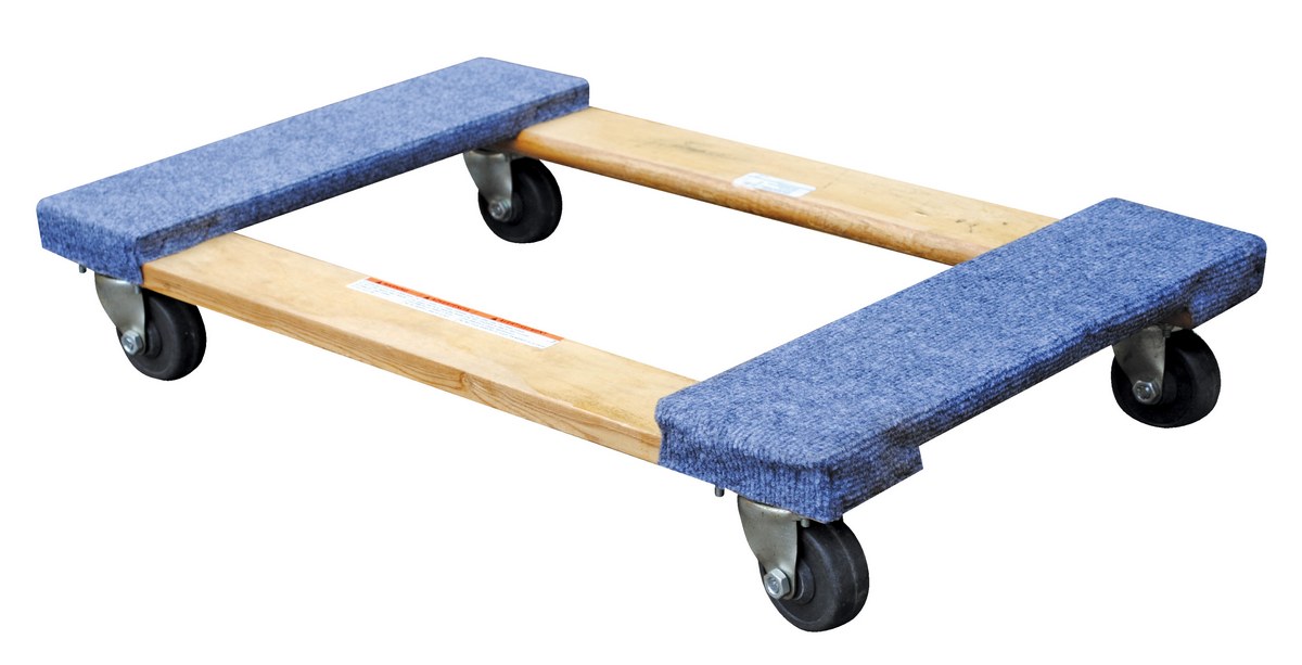 Vestil Hardwood Carpet End Dolly - 30 In. x 18 In. x 5-3/4 In. 900 lb