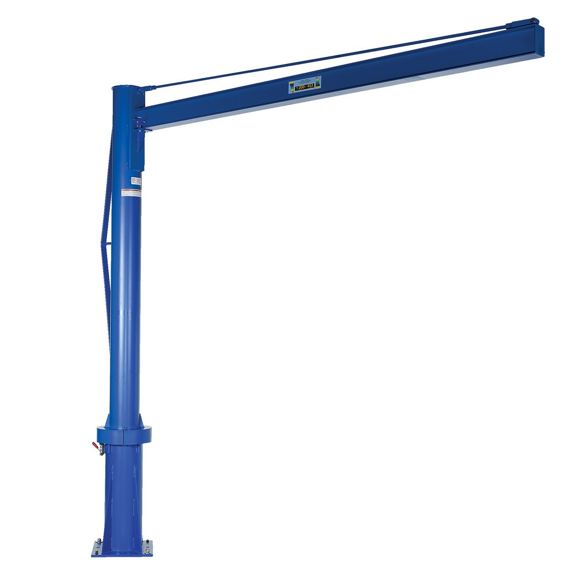 Vestil Steel Multi Station Jib Crane - 120 In. I-Beam 1000 lb - Blue