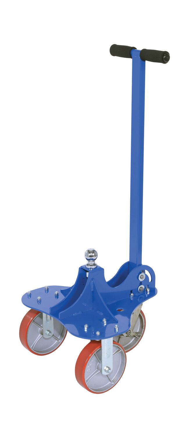 Vestil Steel Hitch Mover - 3 Wheel with 1-7/8 In. Ball Diameter 2000 lb - Blue