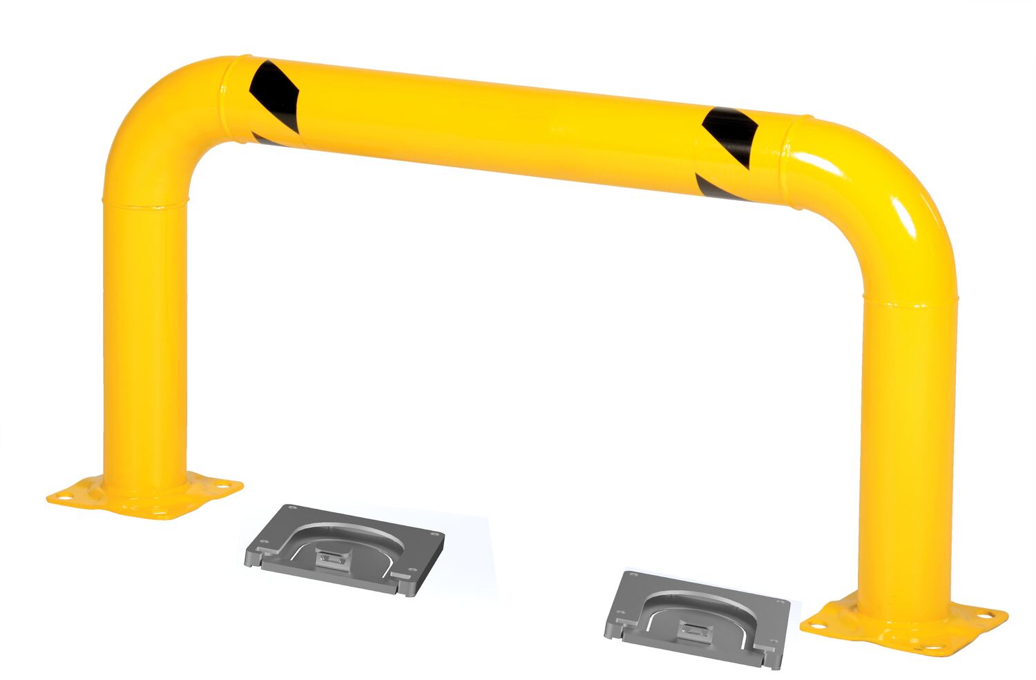 Vestil Steel Removable High Profile Rack Guard - 48 In. x 24 In. - Yellow