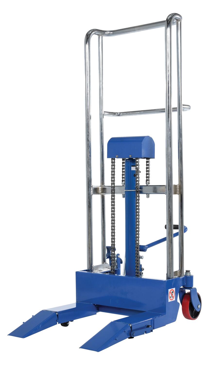 Vestil Steel Hydraulic Compact Roll Lifter - 400 lb - Blue