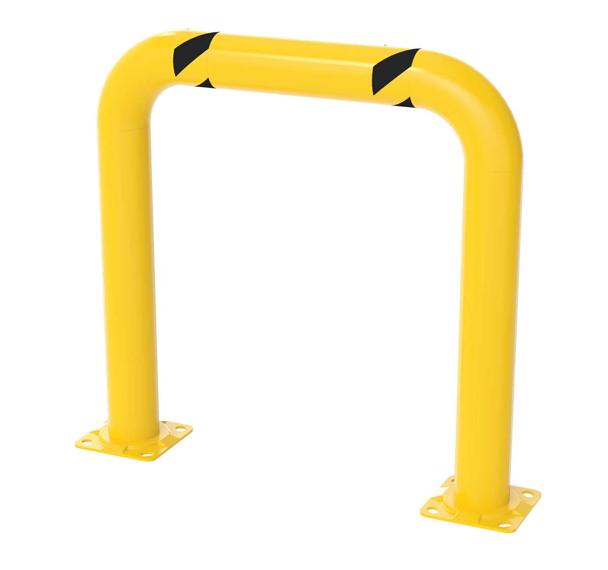 Vestil Steel High Profile Machinery and Rack Guard - 36 In. x 36 In. x 4 In. - Yellow