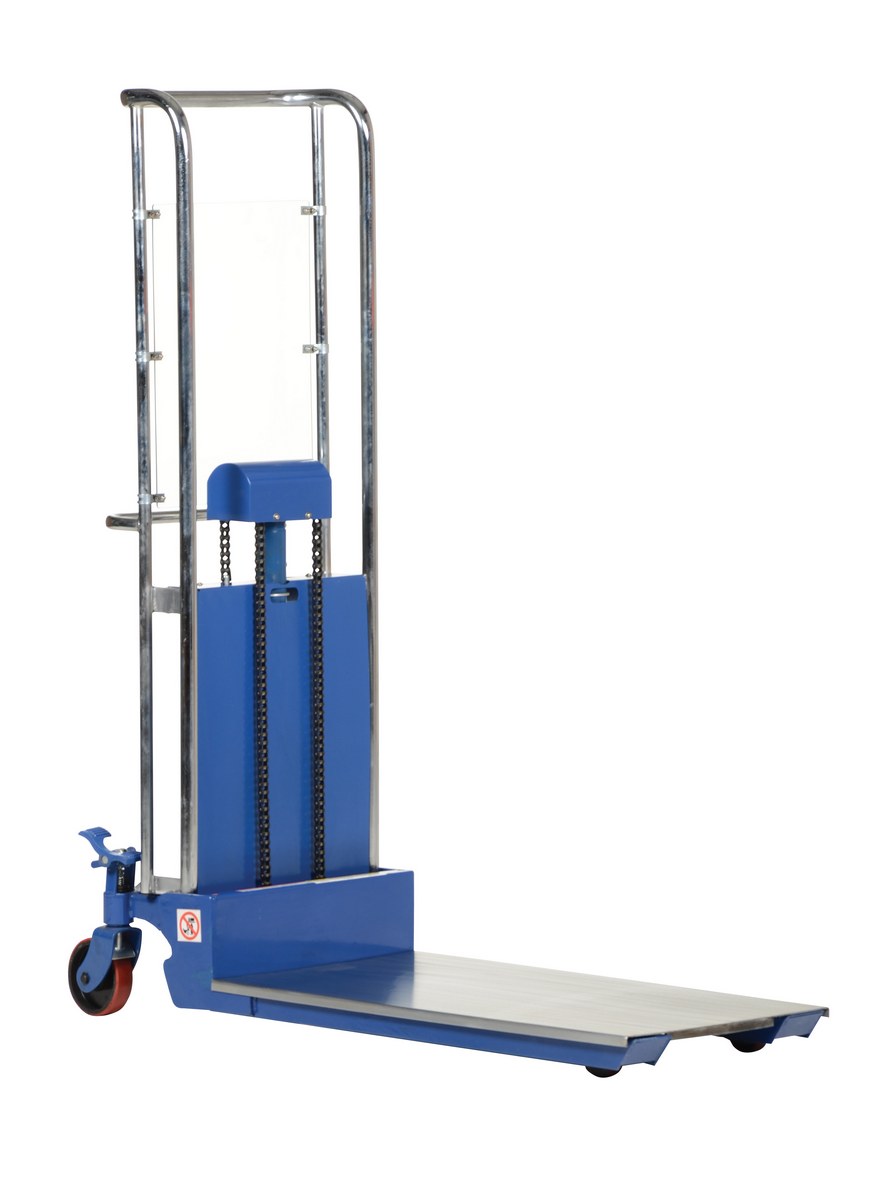 Vestil Steel Portable Foot Pump Hefti-Lift - 57 In. x 69 In. 300 lb - Blue