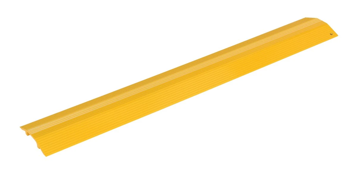 Vestil Aluminum Extruded Hose and Cable Crossover - 48 In. Length - Yellow