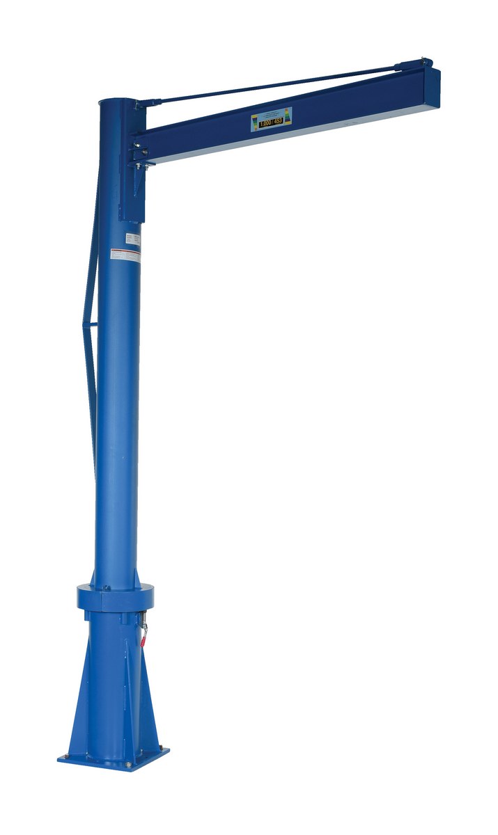 Vestil Steel Multi Station Jib Crane - 72 In. I-Beam 1000 lb - Blue