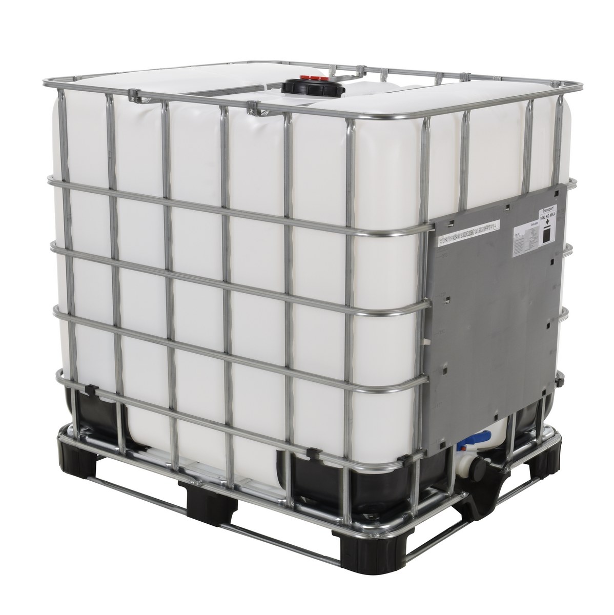 Vestil High Density Polyethylene Intermediate Bulk Container - 275 Gallon - White