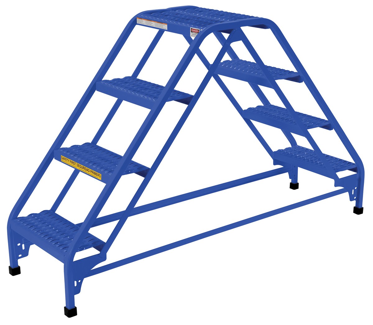 Vestil Steel Double Sided Ladder 4 Grip Strut Step - 16-13/16 In. Width 350 lb - Blue
