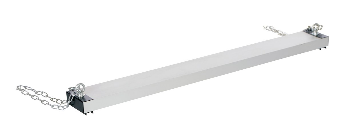 Vestil Steel Heavy Duty Magnetic Hanging Sweeper - 48 In. Length 100 lb - Silver