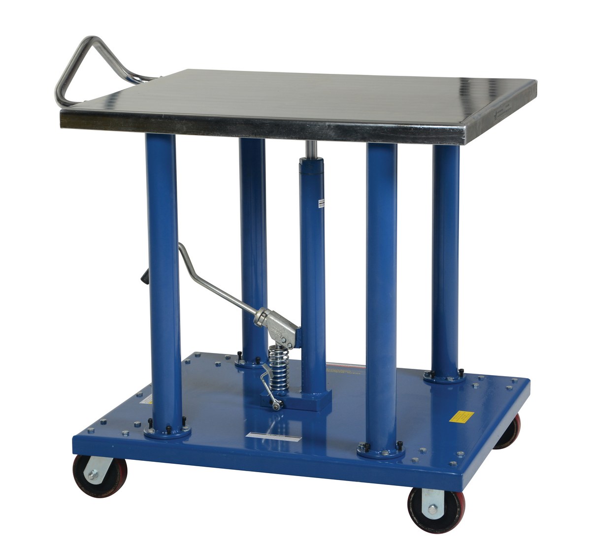 Vestil Steel Hydraulic Post Table - 30 In. x 36 In. 2,000 lb - Blue
