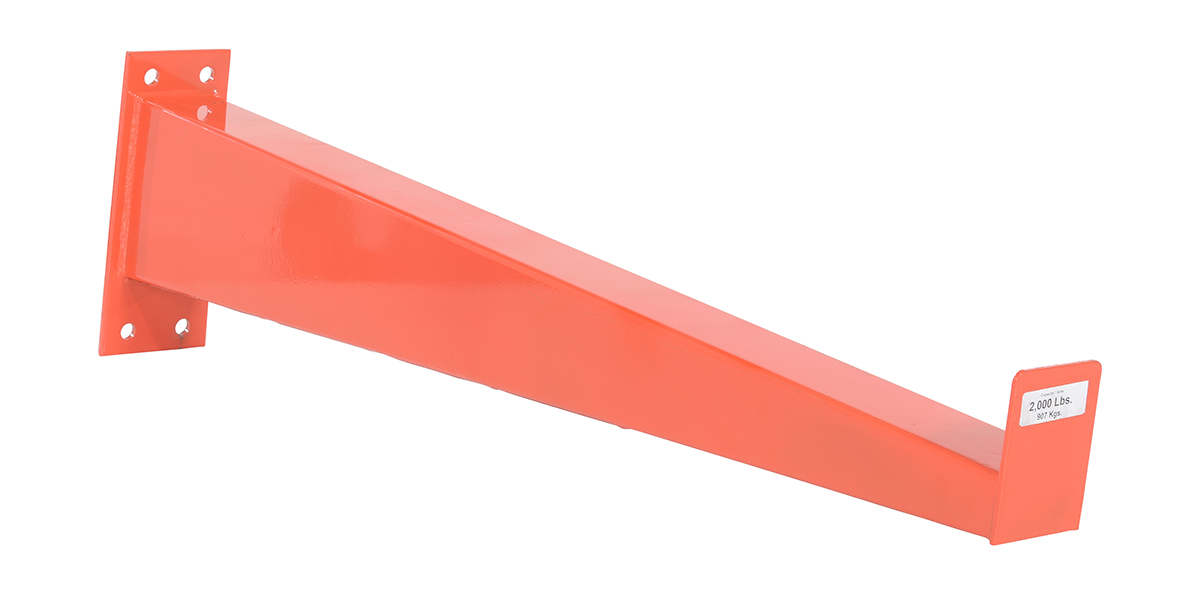 Vestil Steel Heavy-Duty Cantilever Straight Arm - 48 In. Length 2,000 lb - Orange