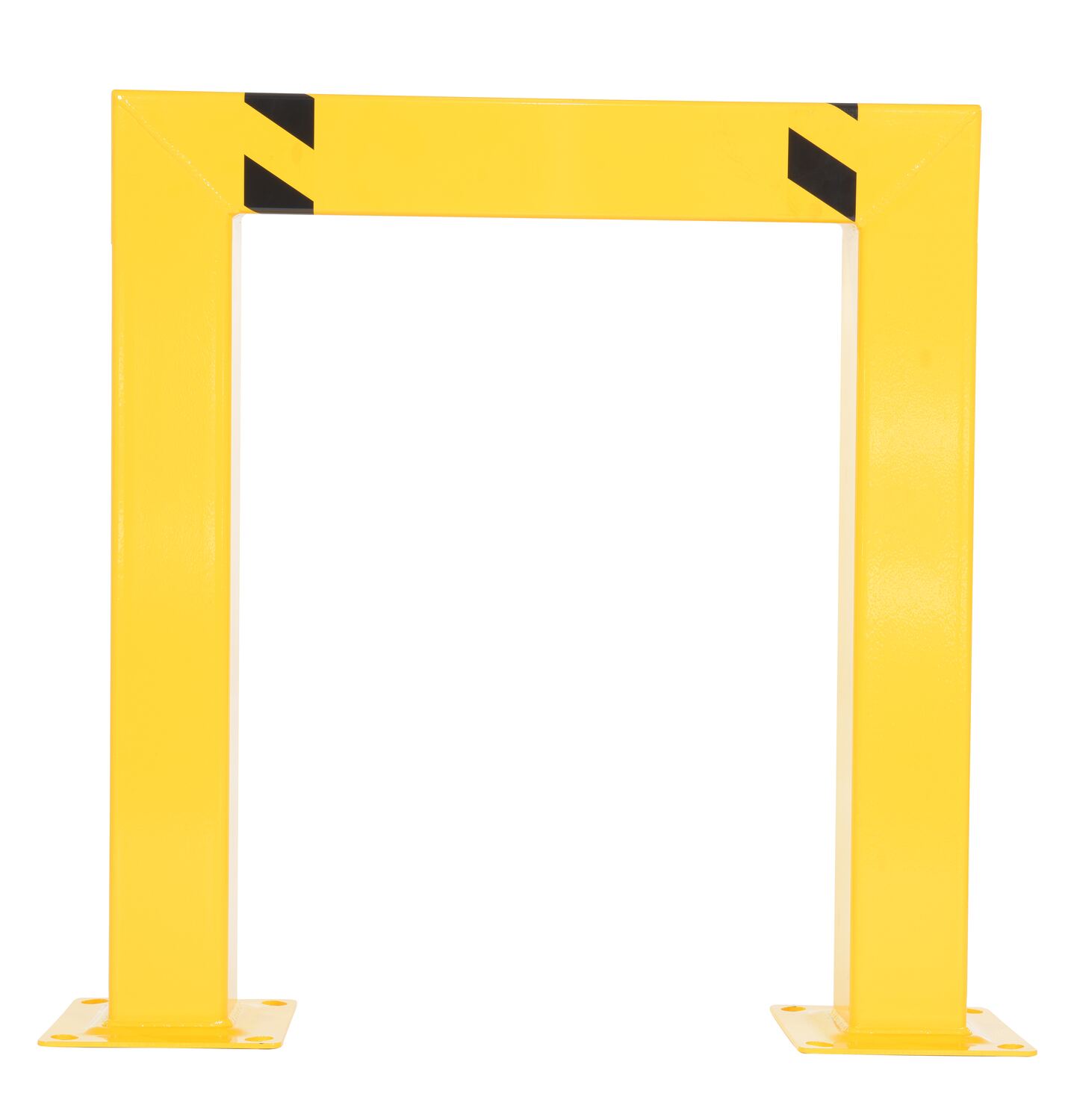 Vestil Steel Square High Profile Machinery and Rack Guard - 36 In. x 42 In. x 5 In. - Yellow