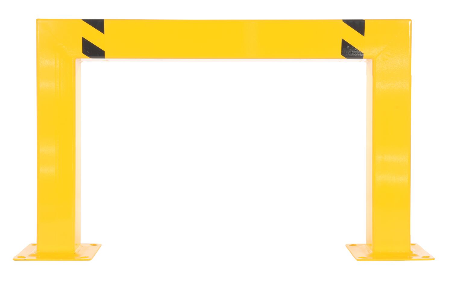 Vestil Steel Square High Profile Machinery and Rack Guard - 48 In. x 24 In. x 5 In. - Yellow