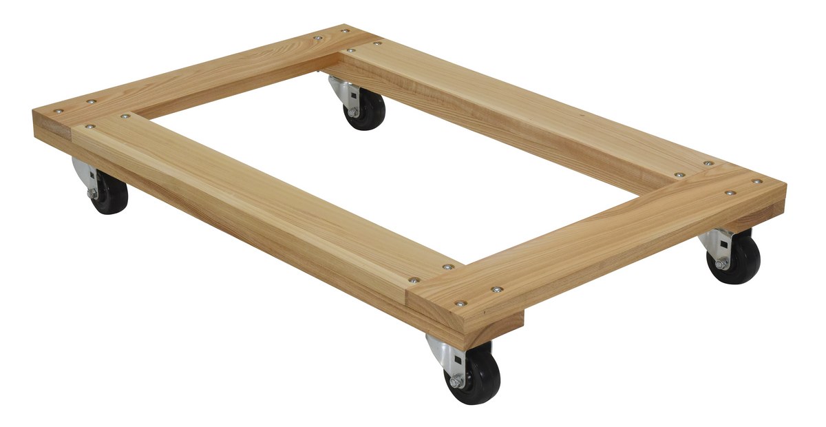 Vestil Hardwood Open Deck Dolly - 36 In. x 24 In. x 5-1/2 In. 900 lb