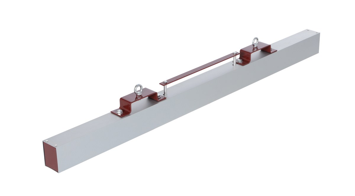 Vestil Steel Forklift Hanging Magnetic Sweeper - 60 In. Wide 65 lb - Silver