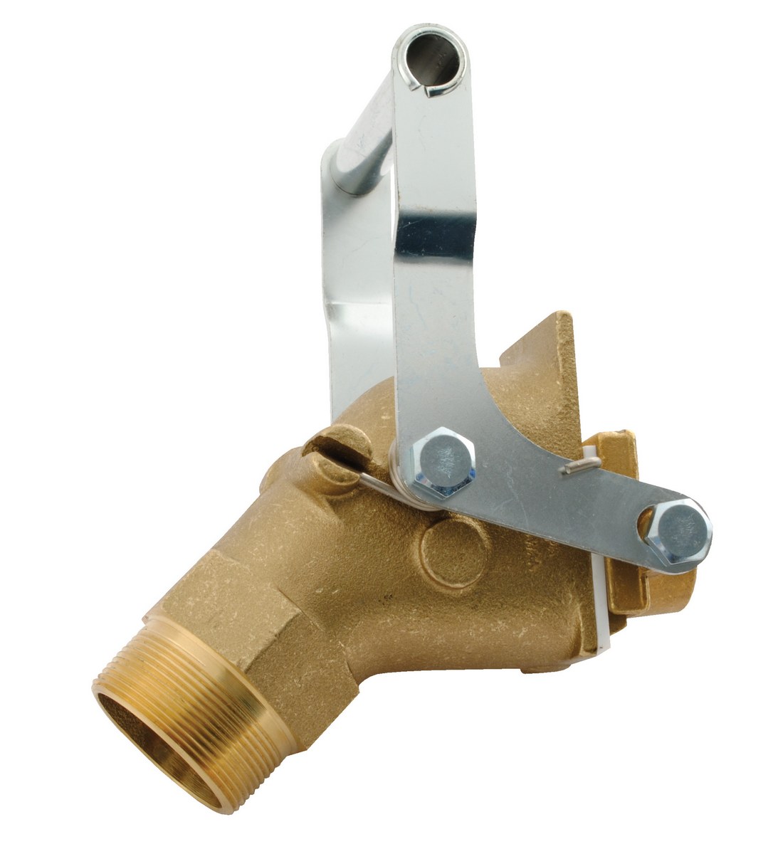 Vestil Brass Jumbo Manual Drum Faucet - 2 In. Brass