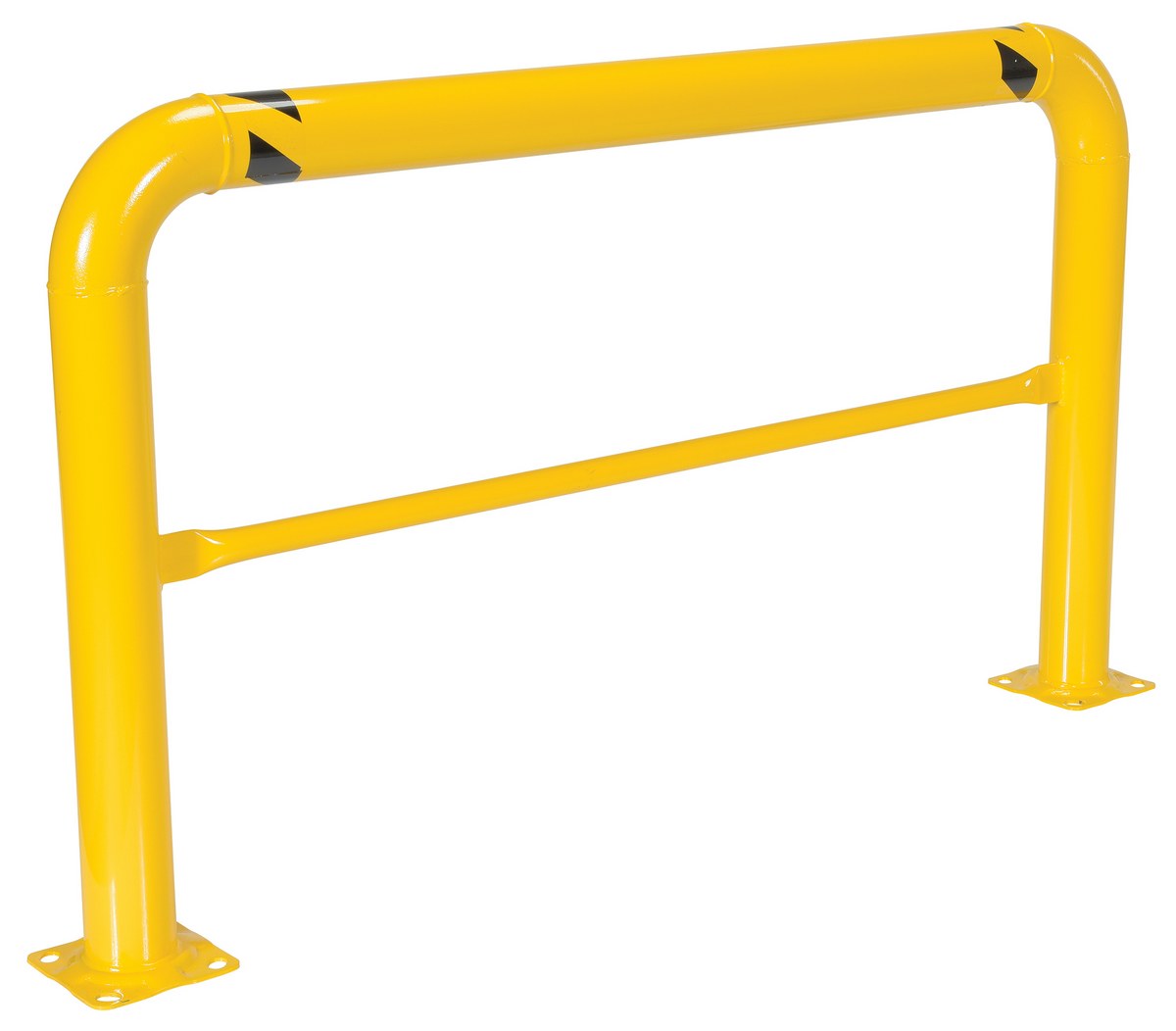 Vestil Steel High Profile Machinery and Rack Guard - 72 In. x 42 In. x 4 In. - Yellow