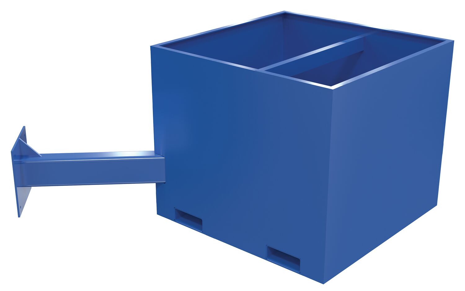Vestil Steel Offset Empty Concrete Base - 36 In. Height For JIB Crane Models - Blue