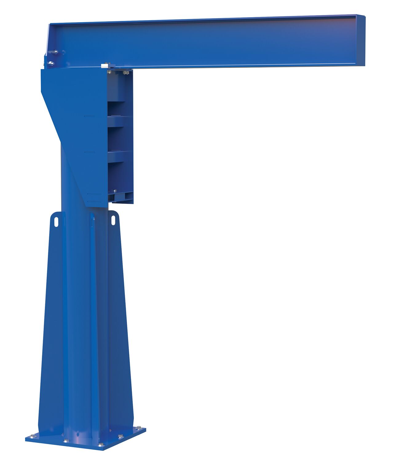 Vestil Steel Floor Mounted Jib - 80-3/8 In. I-Beam 4000 lb - Blue