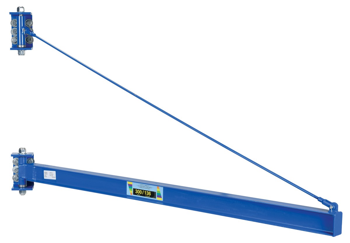 Vestil Steel High Clearance Tie Rod Jib - 79-3/4 In. I-Beam 300 lb - Blue