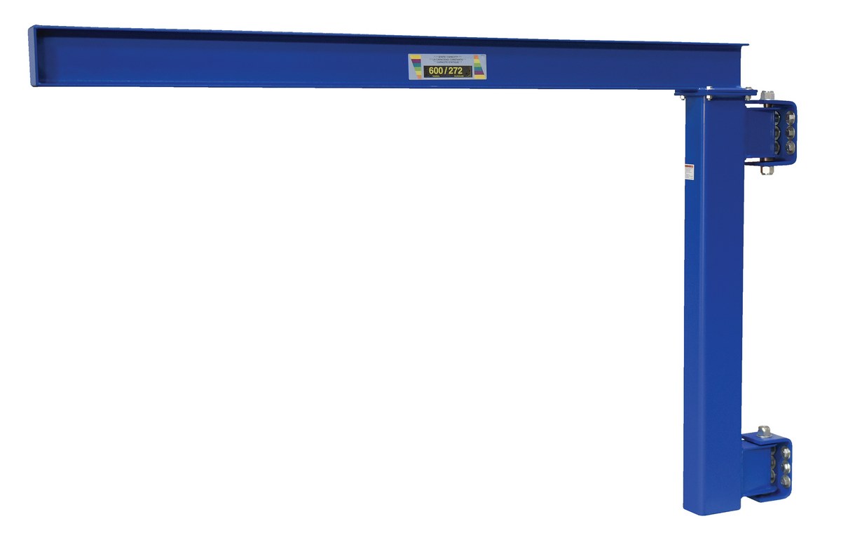 Vestil Steel Low Clearance Tie Rod Jib - 80 In. I-Beam 600 lb - Blue