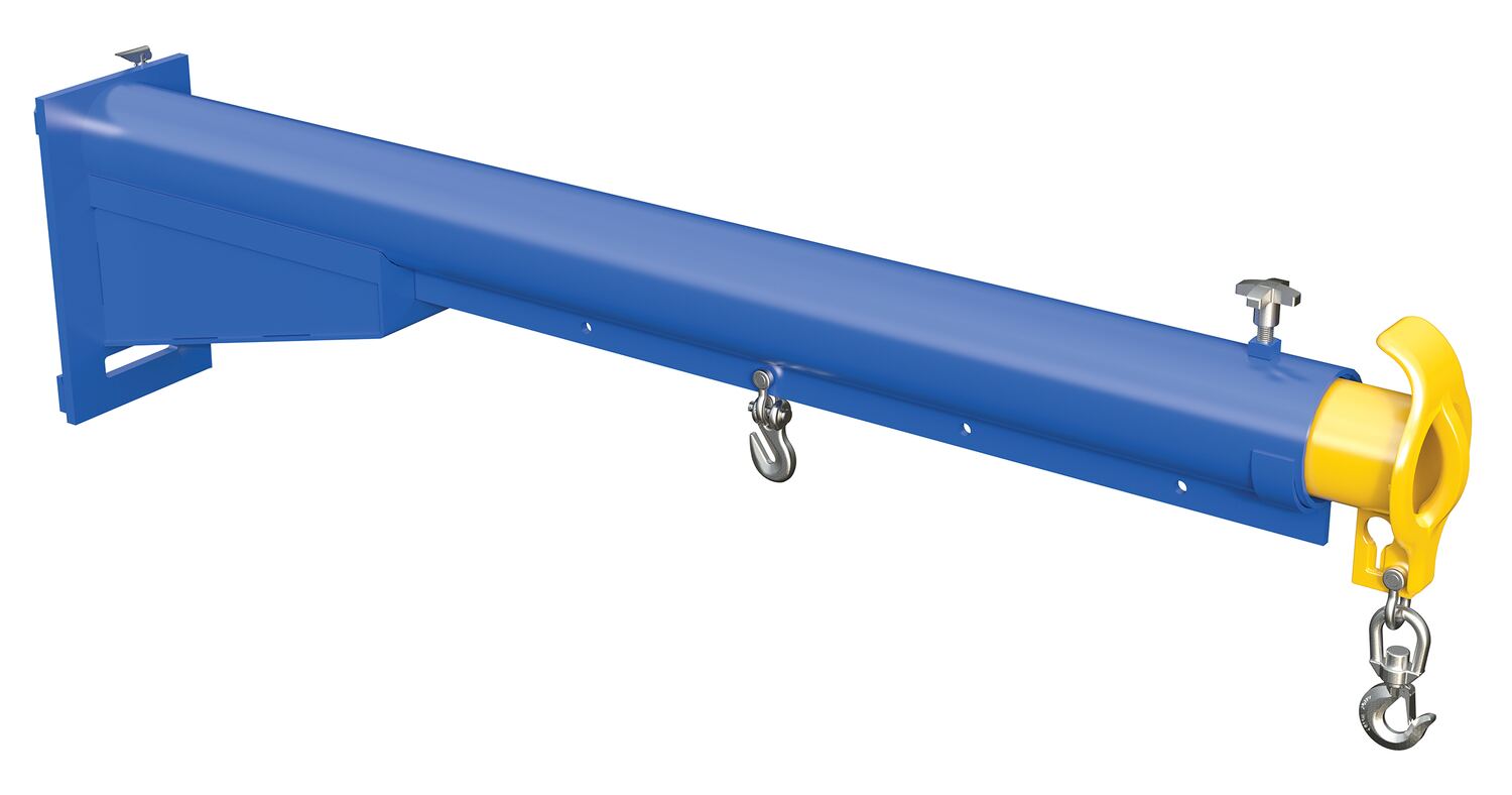 Vestil Steel Carriage Mount Lift Master Boom Class II - 4,000 lb - Blue and Yellow