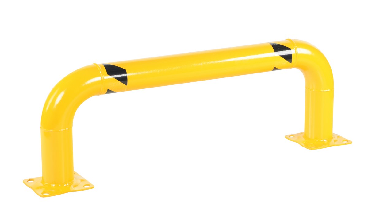 Vestil Steel Low Profile Rack Guard Bollard - 48-5/8 In. Length - Yellow