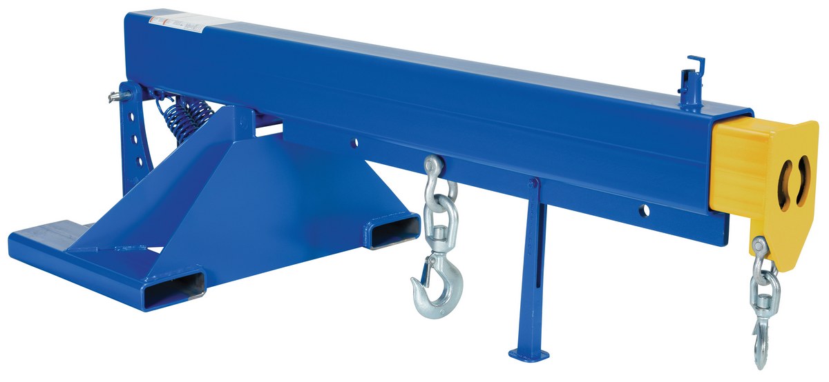 Vestil Steel Orbit Telescoping Lift Boom - 30 In. Fork Pocket Center 8,000 lb - Blue