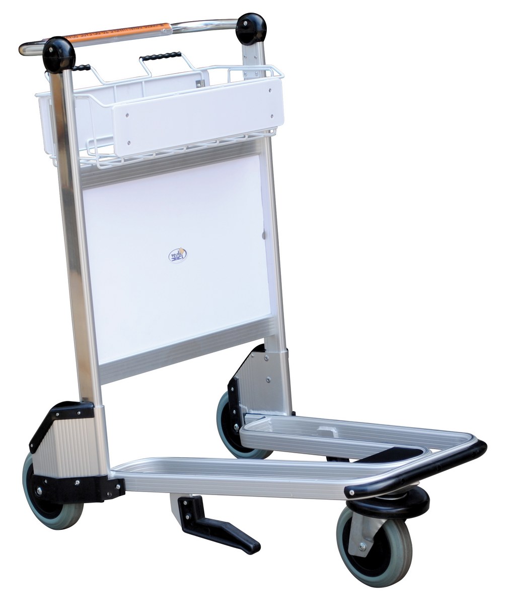 Vestil Aluminum Nestable Multi-Use Cart with Brakes - 38-9/16 In. x 26 In. x 41 In. 550 lb - Silver