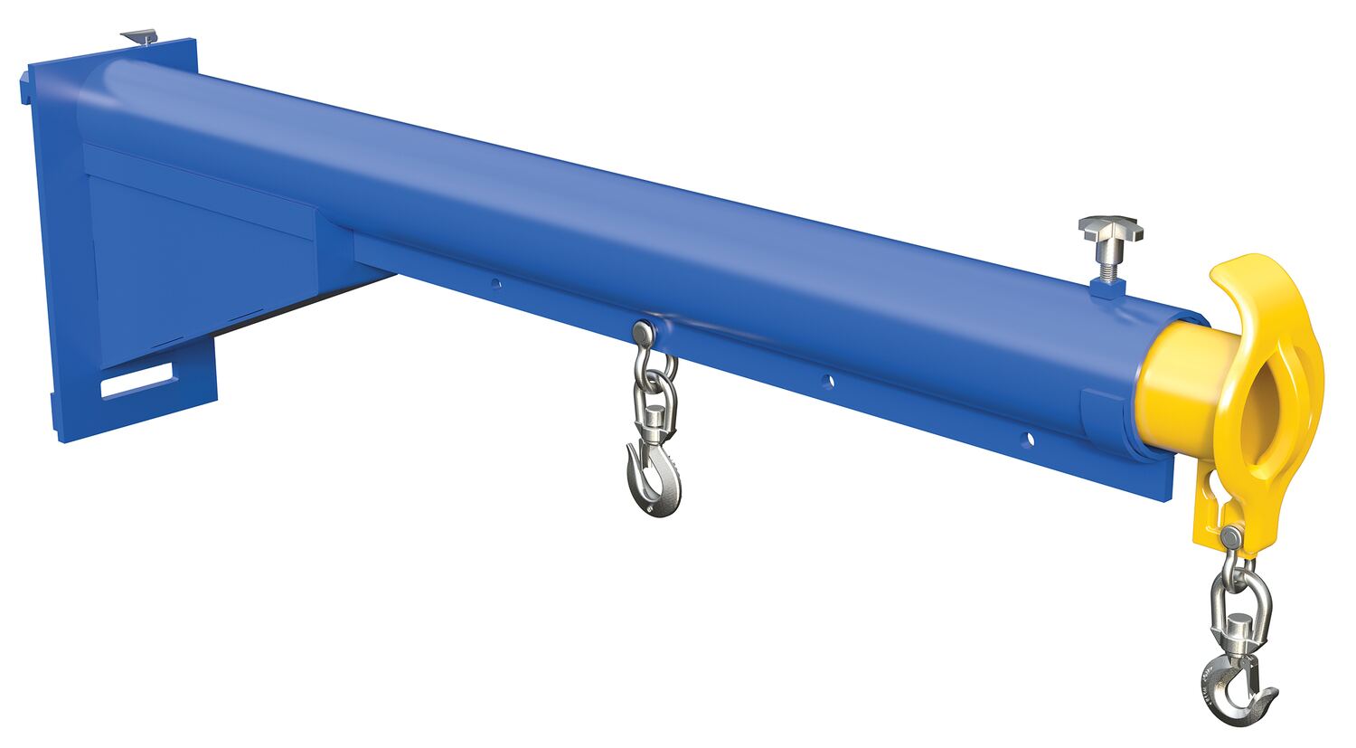Vestil Steel Carriage Mount Lift Master Boom Class III - 6,000 lb - Blue and Yellow