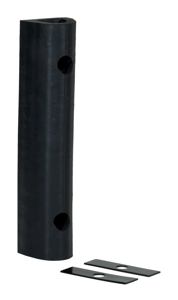 Vestil Extruded Rubber Fender Bumper - 18 In. x 4-1/4 In. x 4 In. - Black